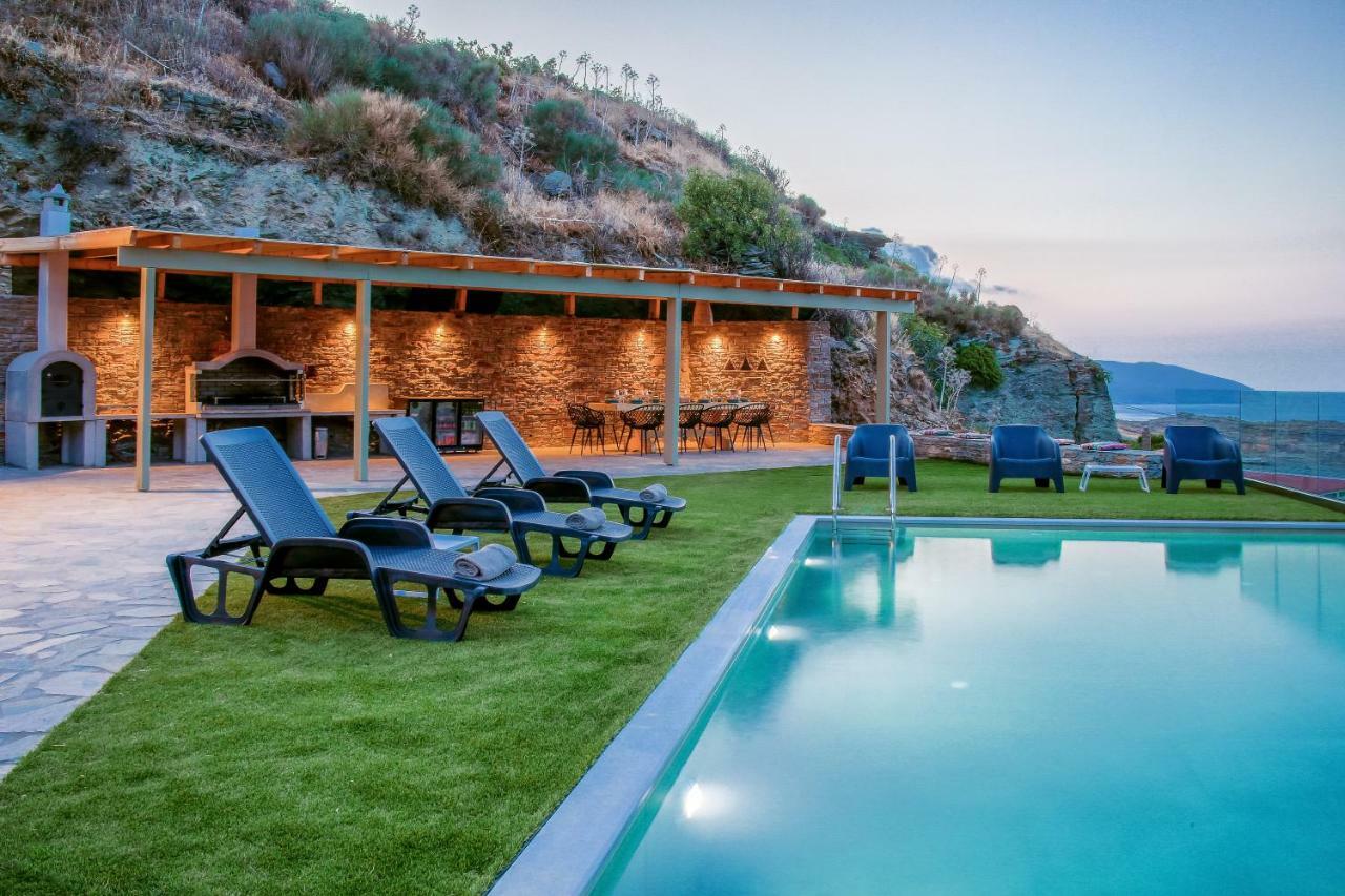 Anastasis Luxury Villa Andros With Heated Pool Sineti المظهر الخارجي الصورة