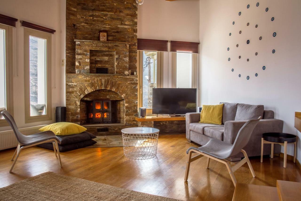 Anastasis Luxury Villa Andros With Heated Pool Sineti المظهر الخارجي الصورة